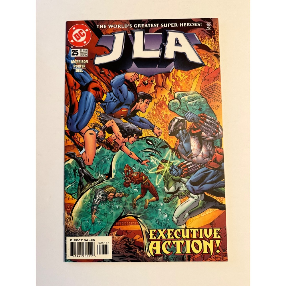 DC Comics JLA #25 Jan 1999 Executive Action Grant Morrison Howard Porter Justice